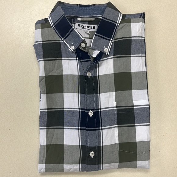 Express Men Soft Watch Button Down Shirt- XL - Picture 1 of 4